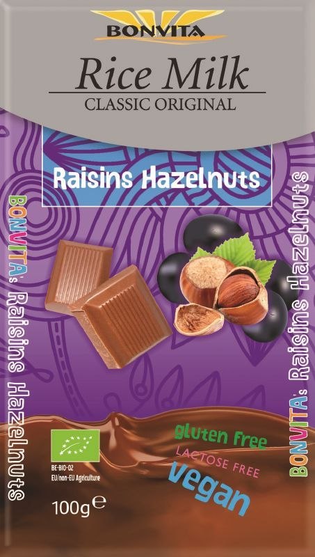 Schokoladenkuvertüre Mit Rosinen Und Haselnüssen BIO