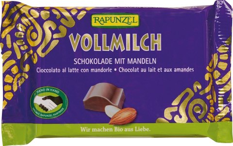 Milchschokolade BIO Mandeln 100g