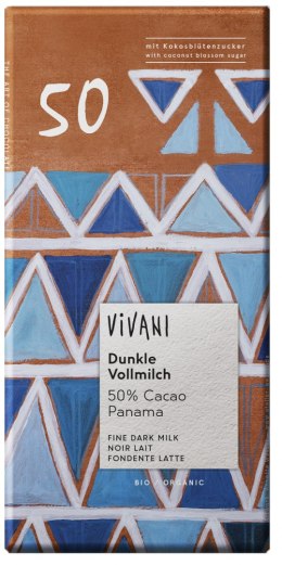 Dunkle Milchschokolade 50% BIO-Kakao 80g